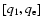 $[q_{1}, q_{\rm e}]$