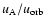 $u_{\rm A}/u_{\rm orb}$
