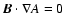 ${\vec B} \cdot \nabla A = 0$