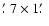 $\hbox{$.\mkern-4mu^\prime$ }7
\times 1\hbox{$.\mkern-4mu^\prime$ }$