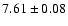 $7.61\pm0.08$