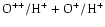 ${\rm O^{++}/H^{+}+O^{+}/H^{+}}$