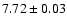 $7.72\pm0.03$