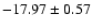 $-17.97\pm0.57$