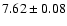 $7.62\pm0.08$