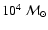 $10^{4}~\mathcal{M}_{\odot}$
