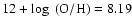 ${\rm 12+\log~(O/H)=8.19}$