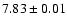 $7.83\pm0.01$