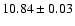 $10.84\pm0.03$