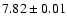 $7.82\pm0.01$
