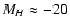 $M_{H}\approx-20$