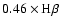 $0.46\times{\rm H\beta}$