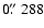 $0\hbox{$.\!\!^{\prime\prime}$ }288$