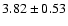 $3.82\pm0.53$