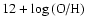 $12+\log{\textrm{(O/H)}}$