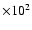 $\times10^{2}$