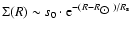 $\Sigma(R) \sim s_0 \cdot
{\rm e}^{-(R - R_{\hbox{$\odot$ }})/{ R_{\rm s}}} $