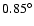 $0.85^{\circ}$