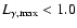 $L_{\gamma, {\rm max}} < 1.0$