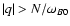 $\vert q\vert > N/\omega_{B0}$