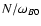 $N/\omega_{B0}$