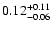 $\rm0.12^{+0.11}_{-0.06}$