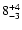 $\rm 8^{+4}_{-3}$