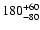 $\rm 180^{+60}_{-80}$
