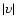 $\vert\upsilon \vert$