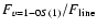 $F_{v=1{-}0 S(1)}/F_{\rm line}$