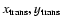 $x_{\rm trans},y_{\rm trans}$
