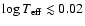 $\log{T_{\rm eff}} \lesssim 0.02$