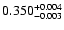 $\rm0.350^{+0.004}_{-0.003}$