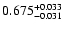 $\rm0.675^{+0.033}_{-0.031}$