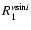 $R_1^{\rm {\it v}sin{\it i}}$