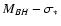 $M_{{BH}}- \sigma _*$