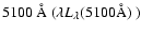 $5100~\AA\ (\mbox{$\lambda L_{\lambda}(5100\AA)$\ })$