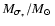 $M_{\sigma_*}/\mbox{$M_{\odot}$\ }$