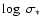 $\log~ \sigma_{*}$