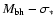 $M_{\rm bh}-\sigma_{*}$
