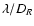 $\lambda/D_{{R}}$