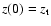 $z(0) = z_{\rm t}$