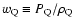$w_{ \rm Q}\equiv P_{ \rm Q}/ \rho_{ \rm Q}$