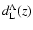 $d_{\rm L}^\Lambda(z)$
