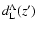 $d_{\rm L}^\Lambda(z')$