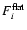 $F_{i}^{\rm flat}$