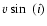 $v \sin~(i)$