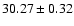 $30.27\pm0.32$