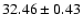 $32.46\pm0.43$