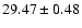 $29.47\pm0.48$